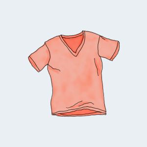 Camiseta de cuello en V